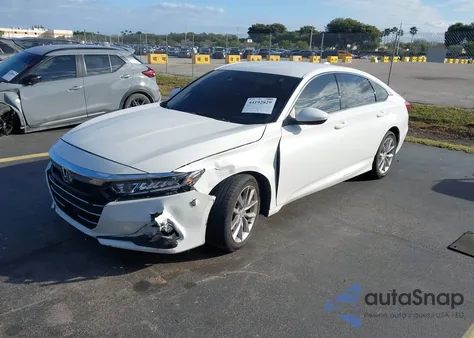 2021 Honda Accord Lx z USA, uszkodzony, nr VIN 1HGCV1F16MA004933